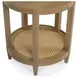 Devin Khaki Mist Round End Table