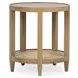 Devin Khaki Mist Round End Table