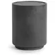 Darsa Dark Gray 18" Round Outdoor Concrete Top Accent Table
