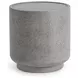 Sania Athena Gray Round Outdoor Concrete Top Accent Table