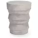 Anor Light Gray Round Outdoor Concrete Top Accent Table