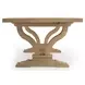 Julia Soft Earth 110" Extendable Rectangular Dining Table