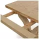 Julia Soft Earth 110" Extendable Rectangular Dining Table