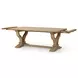 Julia Soft Earth 110" Extendable Rectangular Dining Table