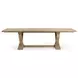 Julia Soft Earth 110" Extendable Rectangular Dining Table