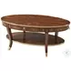 Around in Circles Ramsey Mahogany 52" Oval Occasional Table Set