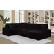 Devonshire Black 3 Piece Modular Sleeper Sectional