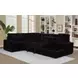 Devonshire Black 3 Piece Modular Sleeper Sectional