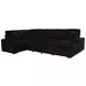 Devonshire Black 3 Piece Modular Sleeper Sectional