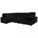 Devonshire Black 3 Piece Modular Sleeper Sectional