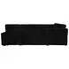 Devonshire Black 3 Piece Modular Sleeper Sectional