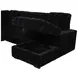 Devonshire Black 3 Piece Modular Sleeper Sectional