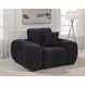 Octavia Black Upholstered Lounge Chair