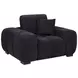 Octavia Black Upholstered Lounge Chair