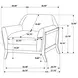 Vaughn Gray Upholstered Lounge Chair