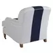 Sydney White and Black Upholstered Chair