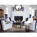 Sydney White and Black Upholstered Chair