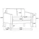 Ruth Rust 54" Loveseat