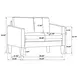 Ruth Matcha 54" Loveseat