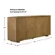 Stevenson Natural 4 Door Accent Cabinet