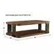 Prescott Dark Bronze Rectangular Coffee Table