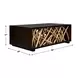Belmont Rick Walnut Stain and Brown Rectangular Coffee Table