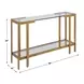 Grafton Gold Rectangular Glass Top Console Table