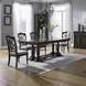 Arden Road Satin Cherry and Cream Upholstered 5 Piece Extendable Dining Set