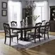 Arden Road Satin Cherry and Cream Upholstered 7 Piece Dining Set