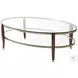 Seeing Double Ramsey Mahogany 52" Oval Cocktail Table