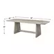 Carlisle Cerused Wheat Outdoor 92" Rectangular Dining Table