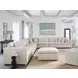 Colony Ecru Upholstered Bumper Ottoman