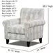 Kittery Dove Beige and Light Gray Upholstered Accent Chair