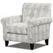 Kittery Dove Beige and Light Gray Upholstered Accent Chair