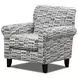 Universal Denim Ivory and Blue Upholstered Accent Chair