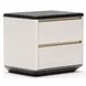 Madera Opal Ash and Walnut 2 Drawer Nightstand