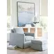 Beach Blue Upholstered Club Chair