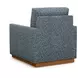 Meadow View Blue Upholstered Swivel Chair