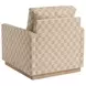 Meadow View Brown Upholstered Swivel Accent Chair by Barclay Butera