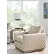 Meadow View Brown Upholstered Swivel Accent Chair by Barclay Butera