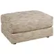 Millington Beige and Brown Upholstered Rectangular Ottoman by Barclay Butera
