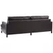 Horizon Chocolate Leather Upholstered 88" Sofa
