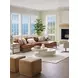 Horizon Calais Brass 110" Leather Upholstered LAF Sectional
