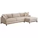 Horizon Beige 110" Upholstered LAF Sectional