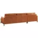 Horizon Brown Leather Upholstered RAF Sectional