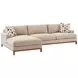 Horizon Beige 110" Upholstered RAF Sectional