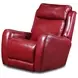 View Point Crimson Leather Rocker Power Recliner with Power Headrest and USB Charging