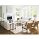 Shaws Cove White Upholstered 106" Sofa
