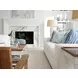 Shaws Cove White Upholstered 106" Sofa