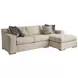 Shaws Cove Brown 2 Piece Modular Sectional with Pillows by Barclay Butera